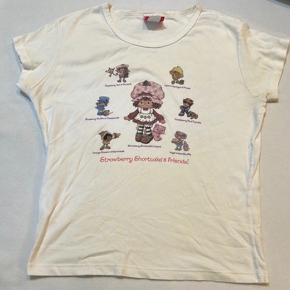 Vintage Strawberry Shortcake & Friends Graphic Short Sleeve Tee